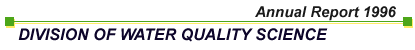 DIVISION OF WATER QUARITY SCIENCE