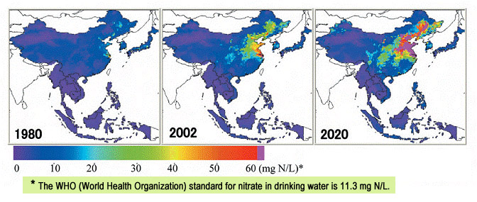 Groundwater concentration distribution