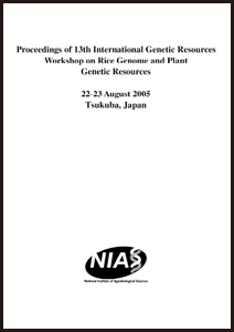 Proceedings of NIAS International Workshop on Genetic Resources
